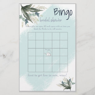 Bingo Bruidsfeest Spelkaart Flyer