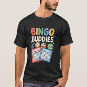 Bingo Buddies-ontwerp voor mannen en vrouwen Bingo T-shirt