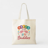 Bingo Buddies Player Flamingo Tote Bag (Achterkant)