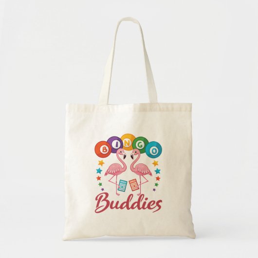 Bingo Buddies Player Flamingo Tote Bag (Voorkant)