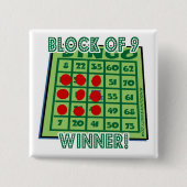 Bingo Button Block van 9 Bingo Winner! (Voorkant)
