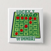 Bingo Button Lucky Number 7 Bingo Winner! (Voorkant)