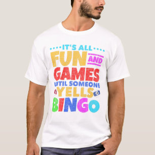 Bingo Caller Gambling Lottery Bingo Player Funny B T-shirt