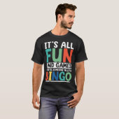 Bingo Caller Grappig Gokken Loterij Bingo Speler B T-shirt (Voorkant volledig)