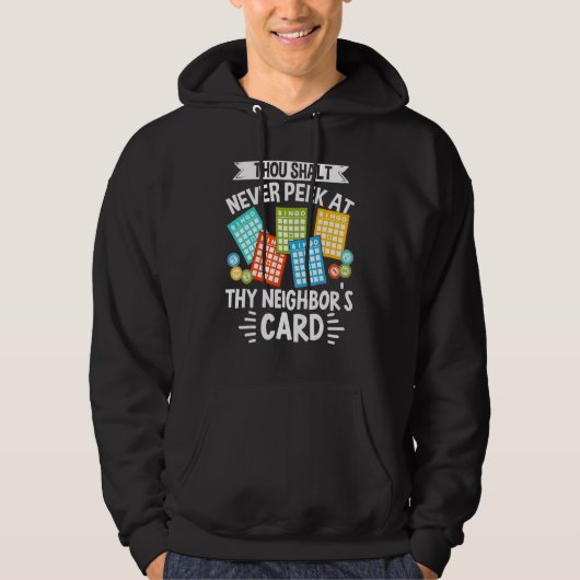 Bingo Caller Player Lucky Bingo 15 Hoodie (Voorkant)