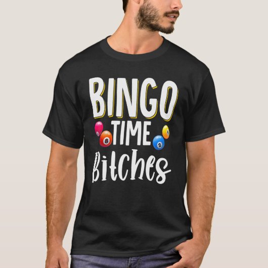 Bingo Caller Player Lucky Bingo T-shirt (Voorkant)