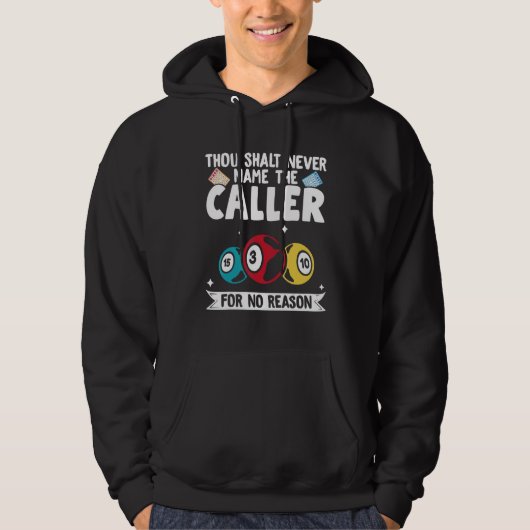 Bingo Caller Speler Lucky Bingo 37 Hoodie (Voorkant)