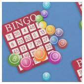 Bingo Card Bingo Balls Stof (Close Up)