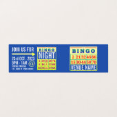 Bingo Card, Bingo Manager Gedetailleerd Visitekaartje (Buitenkant ongevouwen)