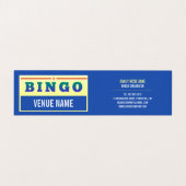 Bingo Card, Bingo Manager Gedetailleerd Visitekaartje (Binnenkant ongevouwen)