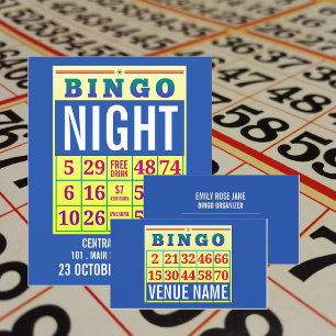 Bingo Card, Bingo Venue, gamingindustrie Visitekaartje
