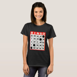 Bingo Card Black T-shirt