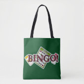 Bingo card canvas tas woordkunst (Voorkant)
