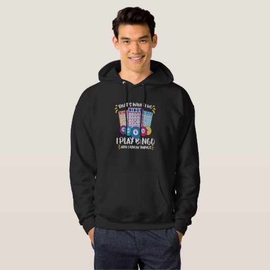 Bingo Card Game Grandma Bingo Player Bingo Cards Hoodie (Voorkant volledig)