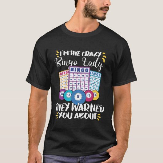 Bingo Card Game Grandma Bingo Player Bingo Cards   T-shirt (Voorkant)