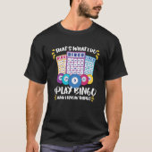 Bingo Card Game Grandma Bingo Player Bingo Cards T-shirt (Voorkant)