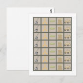 Bingo Card Markers ARMY ACU Camoflauge Digital Briefkaart (Voorkant / Achterkant)