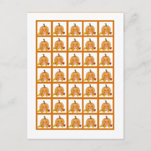 Bingo Card Markers Autumn Herfst Pumpkin Baby Briefkaart