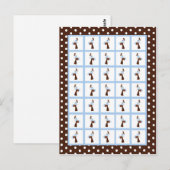 Bingo Card Markers Blue Mod Mam Polka Dots Briefkaart (Voorkant / Achterkant)