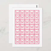 Bingo Card Markers Girly Butterfly Zebra Print Briefkaart (Voorkant / Achterkant)