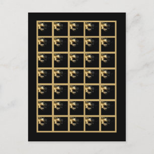 Bingo Card Markers Mis XV Gold Black Briefkaart