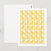 Bingo Card Markers Rubber Ducky Bubbles Briefkaart (Voorkant / Achterkant)