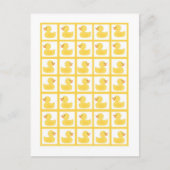 Bingo Card Markers Rubber Ducky Bubbles Briefkaart (Voorkant)
