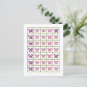 Bingo Card Markers Sugar Plum Butterfly Briefkaart (Staand voorkant)