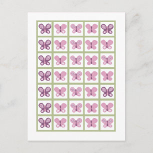 Bingo Card Markers Sugar Plum Butterfly Briefkaart
