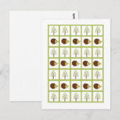 Bingo Card Markers Woodland Friends Fun Briefkaart (Voorkant / Achterkant)