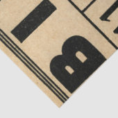 Bingo Card Tissue Paper Tissuepapier (Detail)