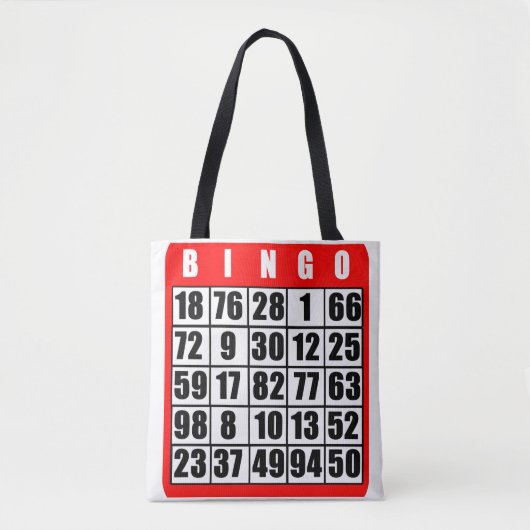 Bingo Card Tote Bag (Voorkant)