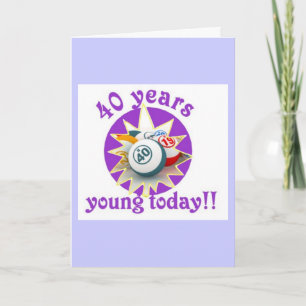 Bingo cards - 40e verjaardag kaart