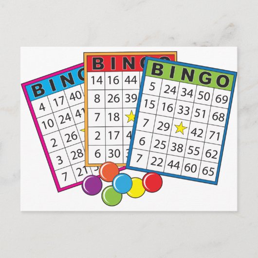 Bingo Cards Briefkaart (Voorkant)