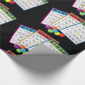 Bingo Cards Glossy Wrapping Paper Cadeaupapier (Hoek)