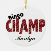 Bingo Champ Champion Vegas Style Ornament (Voorkant)