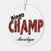 Bingo Champ Champion Vegas Style Ornament (Links)