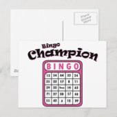 Bingo Champion Briefkaart (Voorkant / Achterkant)