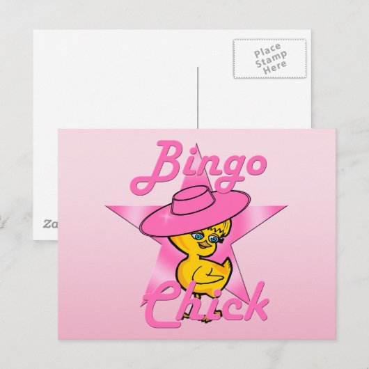 Bingo Chick #8 Briefkaart (Voorkant / Achterkant)