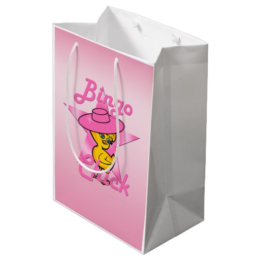 Bingo Chick #8 Medium Cadeauzakje (Achterkant Gekanteld)