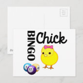 Bingo Chick Briefkaart (Voorkant / Achterkant)