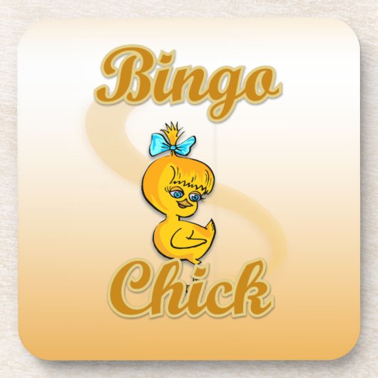 Bingo Chick Drankjes Onderzetter (Voorkant)