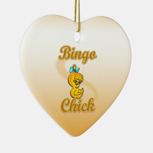 Bingo Chick Keramisch Ornament (Rechts)