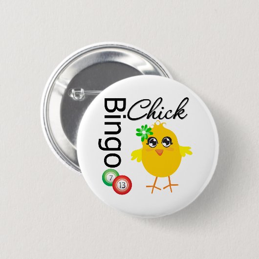 Bingo Chick Ronde Button 5,7 Cm (Voorkant /achterkant)