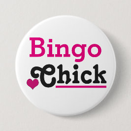 Bingo Chick Ronde Button 7,6 Cm
