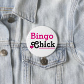 Bingo Chick Ronde Button 7,6 Cm (In situ)