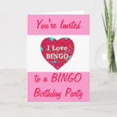 Bingo Chips Uitnodiging (Voorkant)