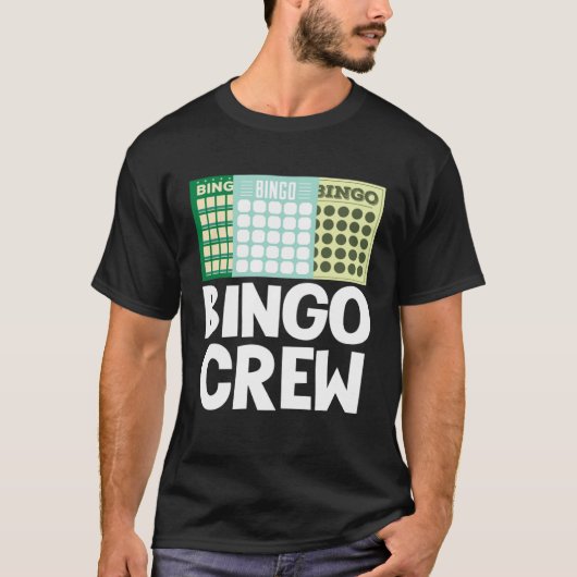 Bingo Crew Bingo Card Game Gambling Luck Bingo Bal T-shirt (Voorkant)