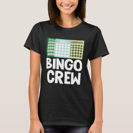 Bingo Crew Bingo Card Game Gambling Luck Bingo Bal T-shirt (Voorkant)