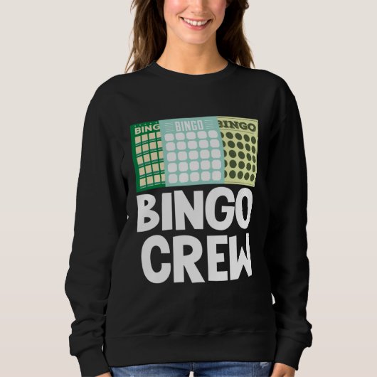 Bingo Crew Bingo Card Game Gambling Luck Bingo Bal Trui (Voorkant)